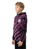 SANTA CRUZ Not A Dot Hollow Hoodie - MAROON TIE DYE