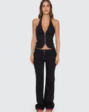 THRILLS Vida Halter Top - BLACK