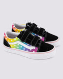 VANS Old Skool V - GLOW RAINBOW BLACK/MULTI