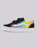 VANS Old Skool V - GLOW RAINBOW BLACK/MULTI