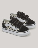 VANS Old Skool V - (PRIMARY CHECK) BLACK/WHITE