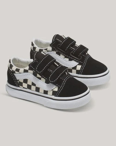 VANS Old Skool V - (PRIMARY CHECK) BLACK/WHITE