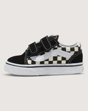 VANS Old Skool V - (PRIMARY CHECK) BLACK/WHITE