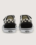 VANS Old Skool V - (PRIMARY CHECK) BLACK/WHITE