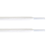 LaceSpace White Oval Laces - WHITE