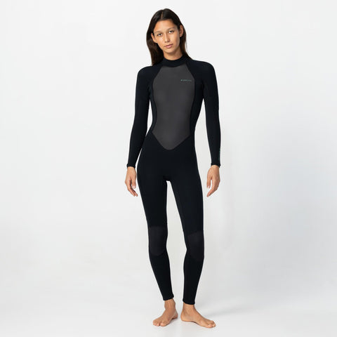O'NEILL Womens Factor BZ Full Wetsuit 3/2mm - BLACK