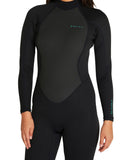 O'NEILL Womens Factor BZ Full Wetsuit 3/2mm - BLACK