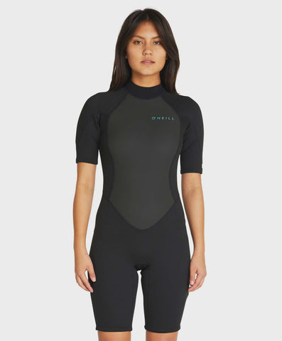 O'NEILL Women's Factor Back Zip Spring Suit Wetsuit 2MM - BLACK