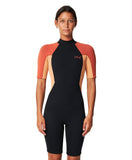 O'NEILL Women's Reactor 2 Back Zip Short Sleeve Spring 2mm - PEACH
