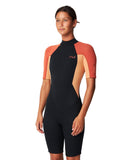 O'NEILL Women's Reactor 2 Back Zip Short Sleeve Spring 2mm - PEACH