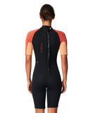 O'NEILL Women's Reactor 2 Back Zip Short Sleeve Spring 2mm - PEACH