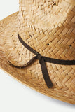 BRIXTON Houston Straw Cowboy Hat - NATURAL