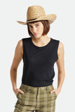 BRIXTON Houston Straw Cowboy Hat - NATURAL
