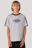 RUSTY Boys Scream Short Sleeve Tee - STONE GREY