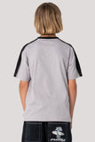 RUSTY Boys Scream Short Sleeve Tee - STONE GREY