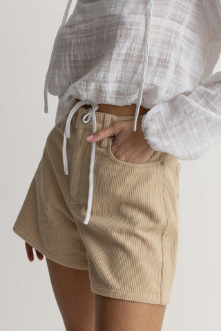 RHYTHM Corduroy Staple Short - CREAM