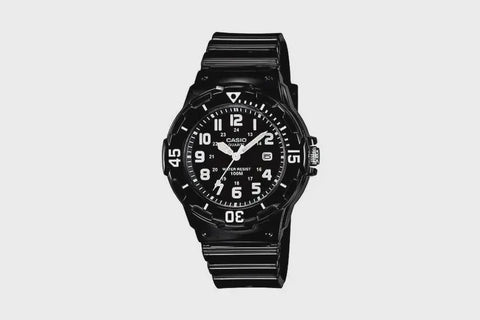 CASIO Ladies Diver Look (100M) Analog Watch - BLACK