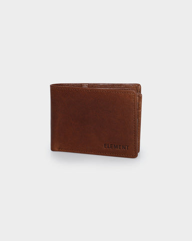 ELEMENT - Chief Leather Wallet - CHOCOLATE
