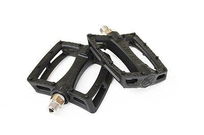 COLONY Fantastic Plastic BMX Pedals Black With SILVER Axles 376gms