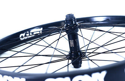 Colony 20" Front BMX Wheel Black Pintour Rim With Wasp Hub BLACK 1043gms
