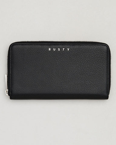 RUSTY - Grace Leather Wallet - BLACK