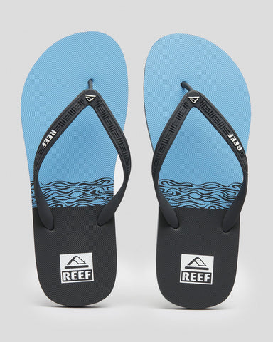 REEF Seaside Thong - BLACK/BLUE