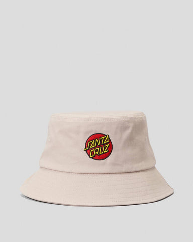 SANTA CRUZ Classic Dot Patch Bucket Hat - NATURAL