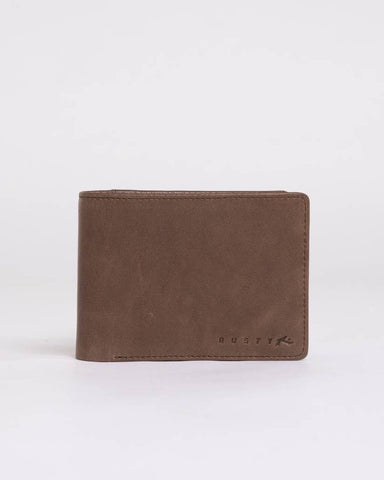 RUSTY High River 2 Leather Wallet - DARK TAN