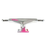 TENSOR - Alum Stencil Trucks - MIRROR RAW/CRIMSON FADE 5.25
