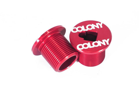 Colony BMX M25 Fork Bolt Top Cap For 2015 & Earlier Colony Forks RED 21gms