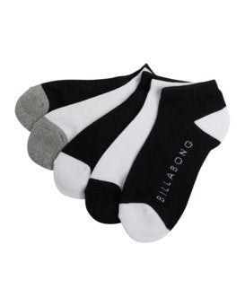 BILLABONG Serenity 5 Pack of Socks - BLACK