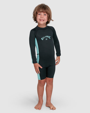 BILLABONG - Tide Long Sleeve Surf Suit - BLACK HEATHER