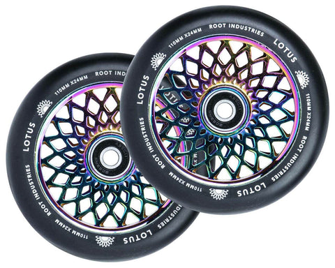 Root Industries - Lotus Wheels 110mm - BLACK/ROCKET FUEL