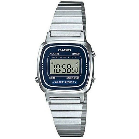 CASIO Ladies Digital Stainless Steel Band - BLUE