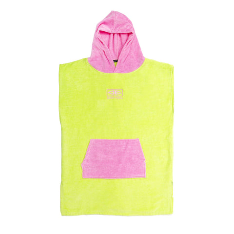 OCEAN & EARTH - Youth Hooded Poncho - LIME