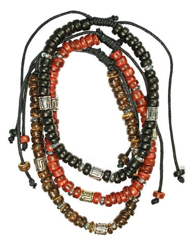 CLASSICS 77 - Assorted Coco Bead Adjustable Anklets