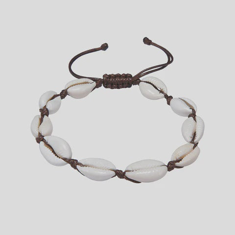 CLASSICS 77 - Brown Cowrie Shell Bracelet - BROWN