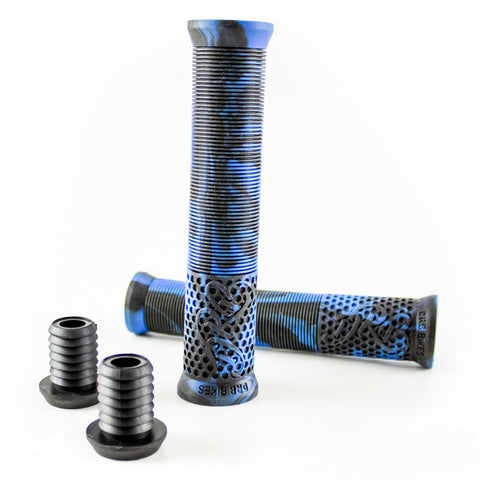 DRB Bikes Honey Grips - BLUE SWIRL
