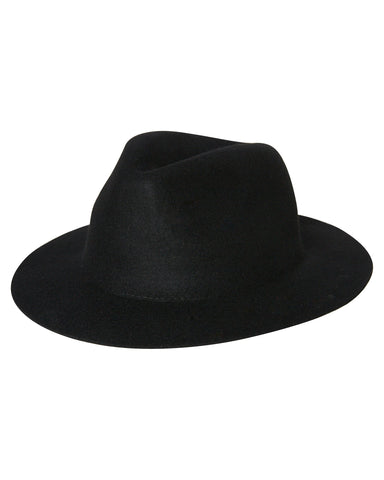 RUSTY The Deane Felt Hat - BLACK