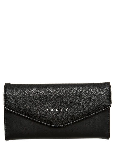 RUSTY - Lola Flap Wallet - BLACK