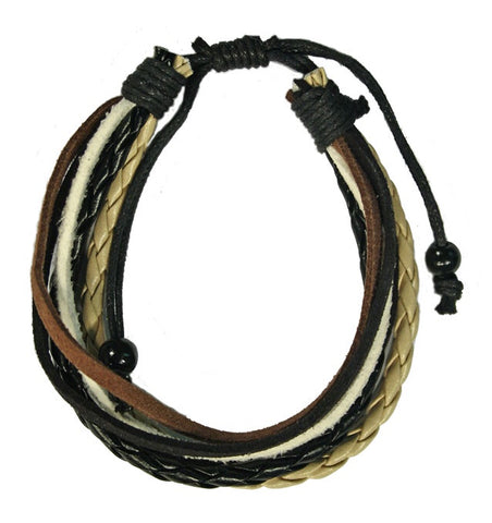 CLASSICS 77 Multi Strand Naturals Leather Bracelet