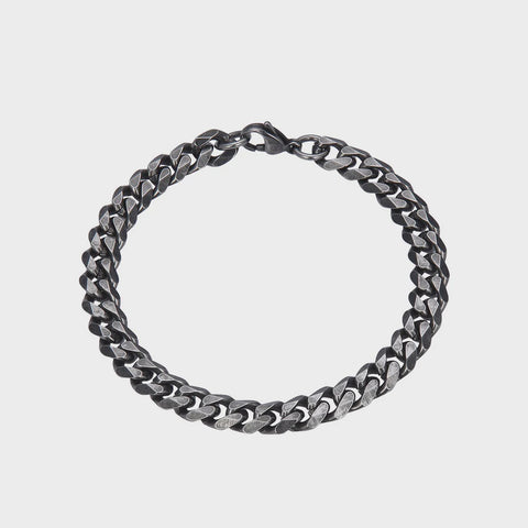 CLASSICS 77 - 6mm Stainless Steel Curb Chain Bracelet - SILVER
