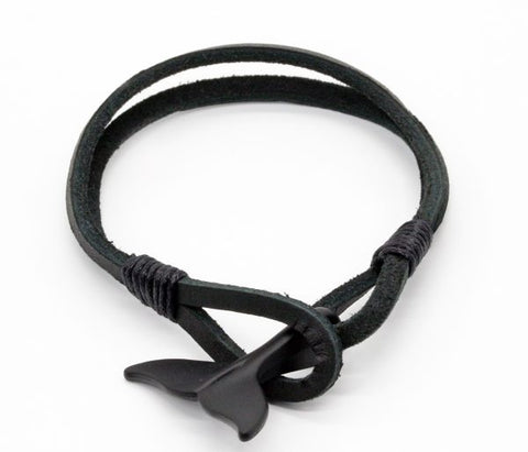 CLASSIC 77 - Whale Tale Leather Bracelet