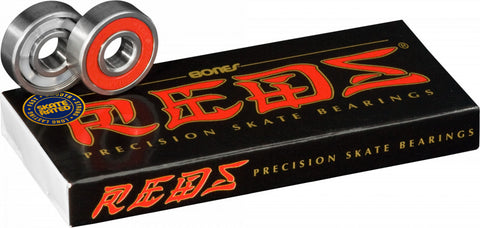 BONES Reds Bearings 8 Pack - BLACK