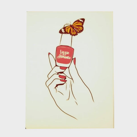 BIRDHOUSE - Sticker Lizzie Armanto Nails - WHITE