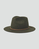 BRIXTON Wesley Fedora - BROWN/GREEN