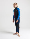 C-Skins Element 3/2mm Unisex Steamer Wetsuit - NAVY/FLURO/RED/CYAN