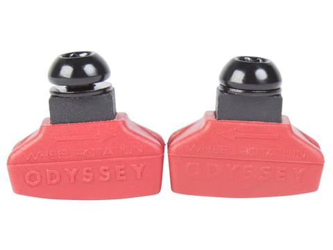 Odyssey BMX Ghost Pads - RED MEDIUM