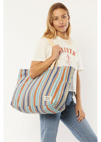 SISSTREVOLUTION - Fab Stripe Tote - BAJA BLUE
