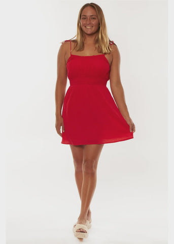 SISSTREVOLUTION Dreamin Dress - LOBSTER